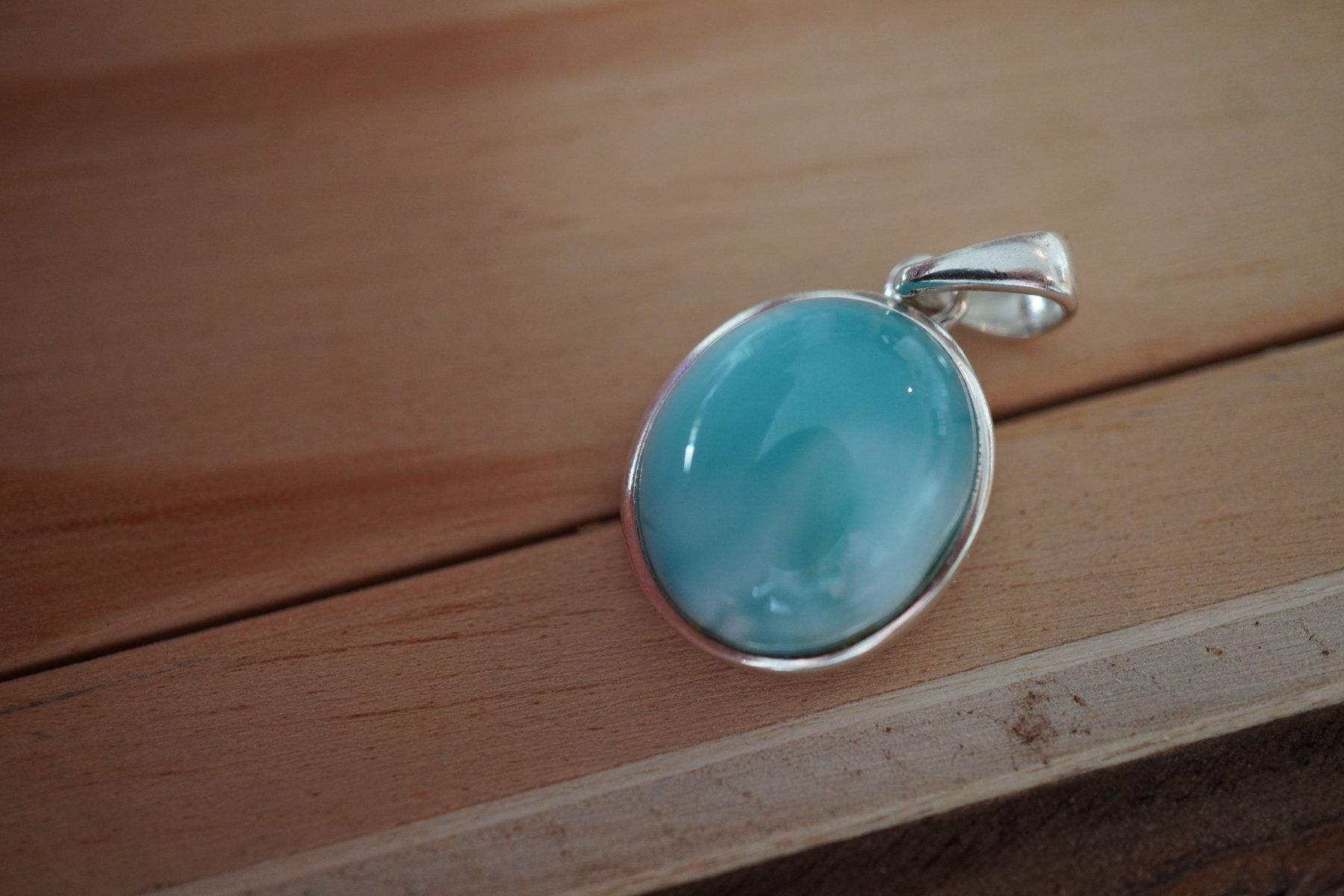 Minerali & Pietre curative: Larimar 925 Silber  Anhänger   by  "TOPSTONE" – Nuovo e nell'imballaggio originale da Eschenbach SG venduto da topstone