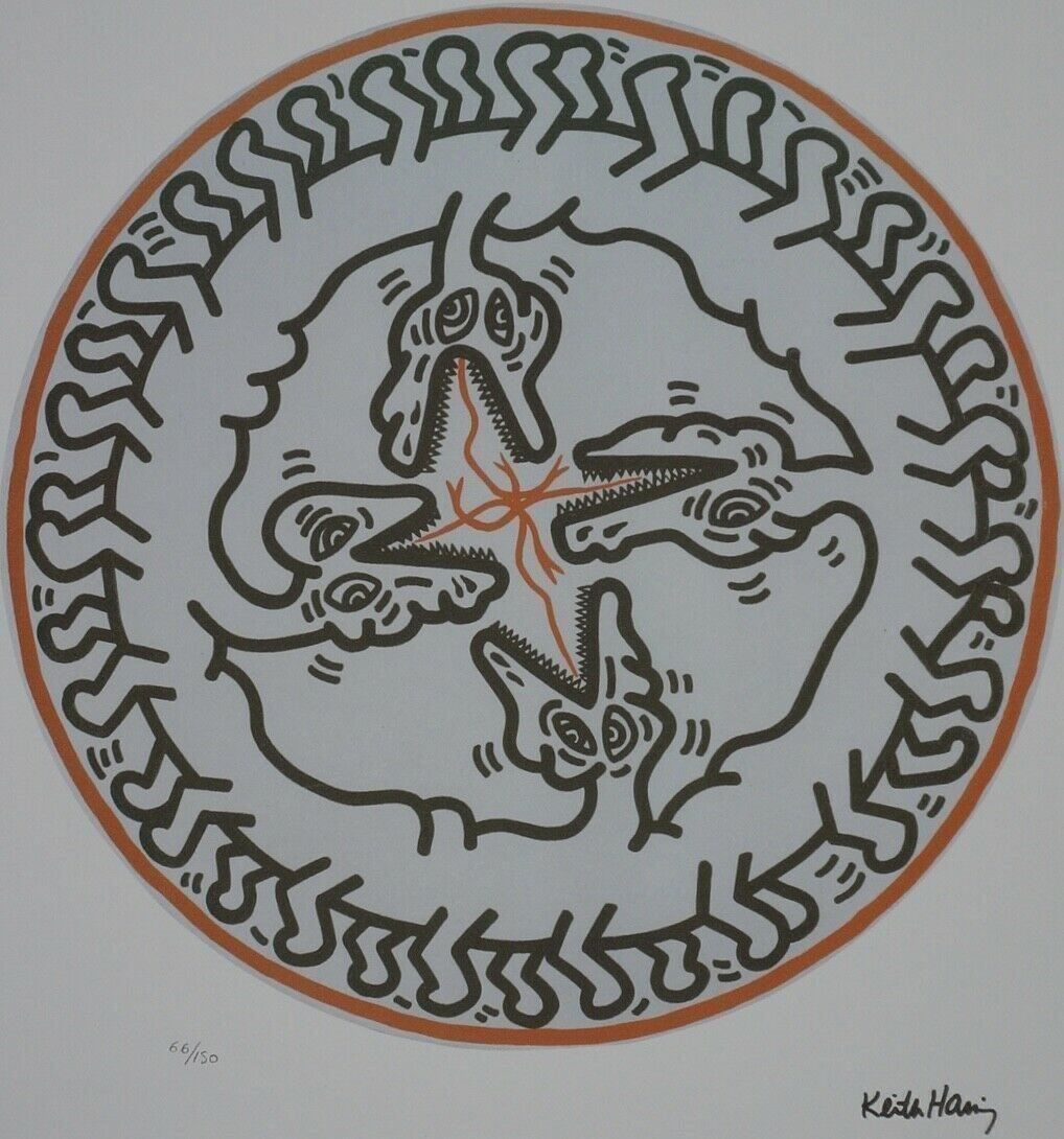 Foto & Immagini: KEITH HARING HANDNUMMERIERT DRUCKSIGNIERT – Usato da Gersau venduto da kunst-online 1