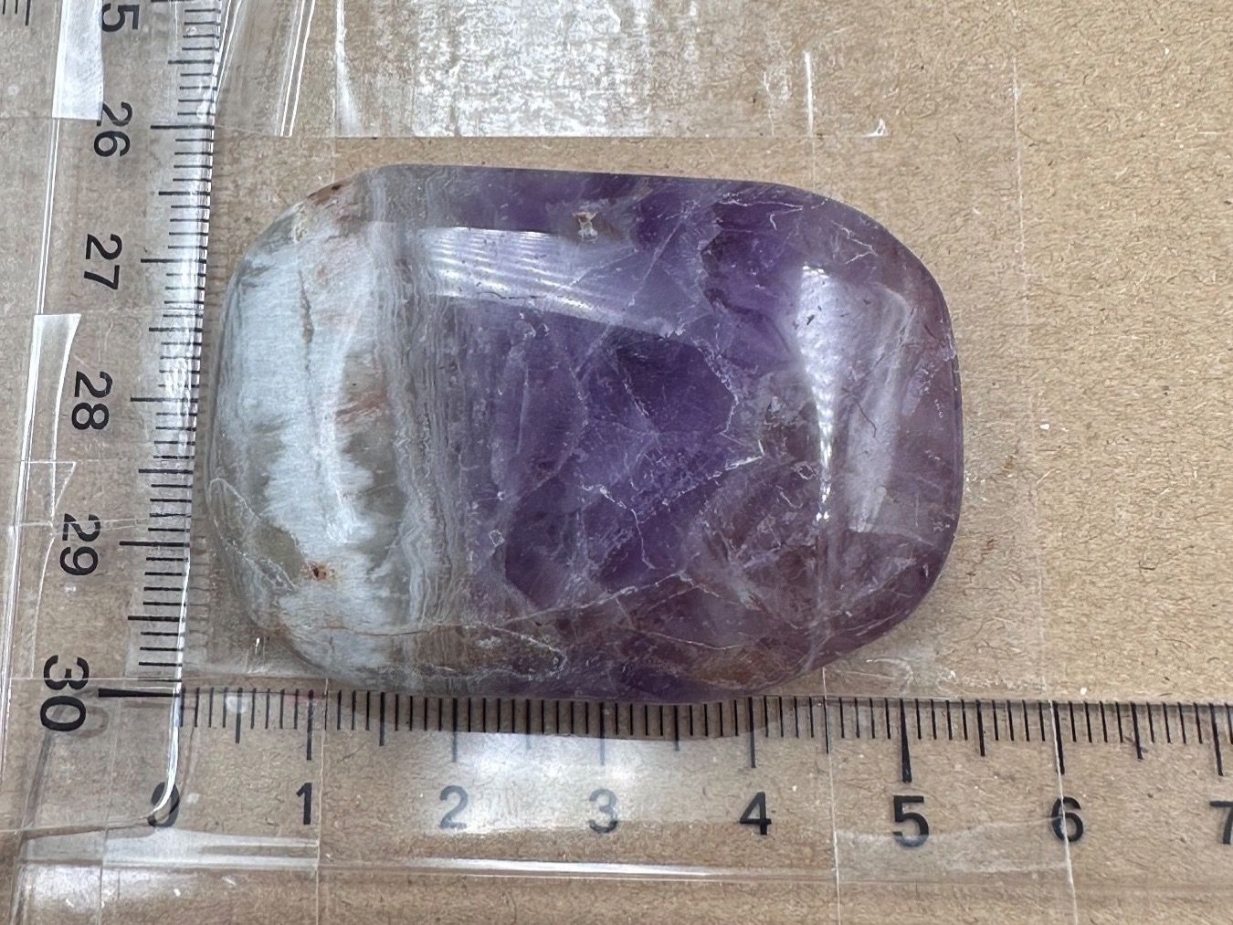 Minerali & Pietre curative: Amethyst mit Achat Handschmeichler Heilstein – Nuovo e nell'imballaggio originale da Männedorf venduto da Handschmeichler 4