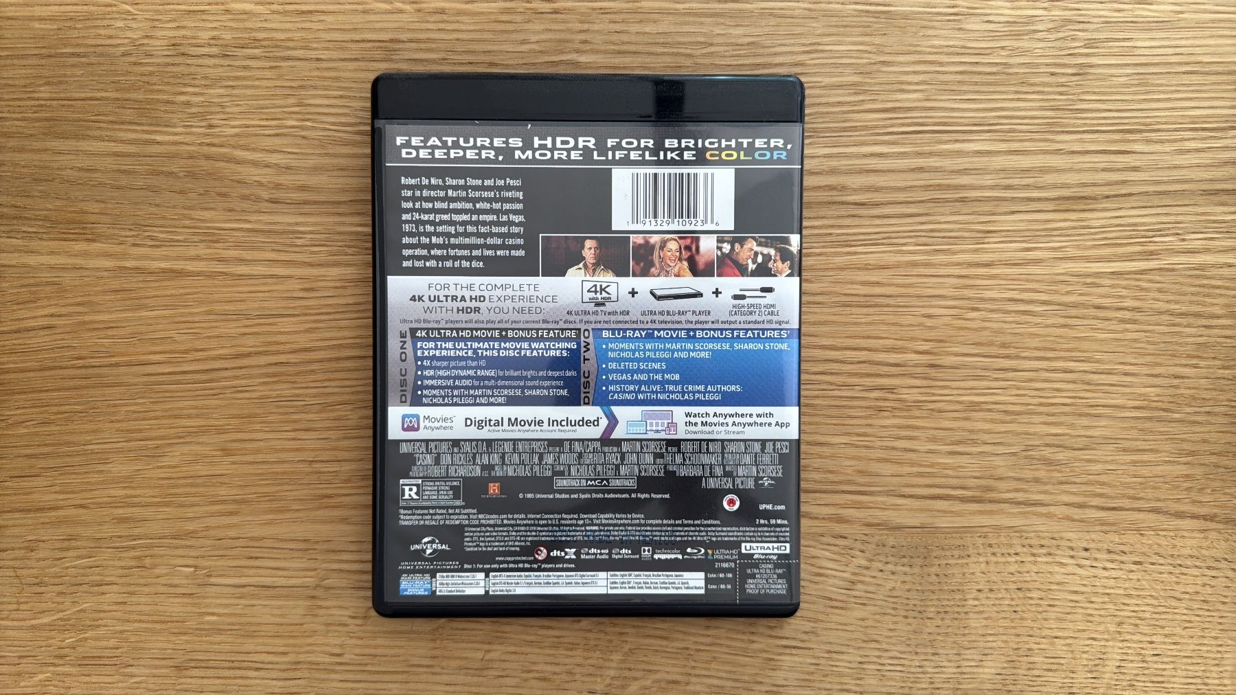 Tutti i DVDs: Casino - 4K UHD Blu-Ray – Usato da Wallisellen venduto da Art_Vendorlay 1