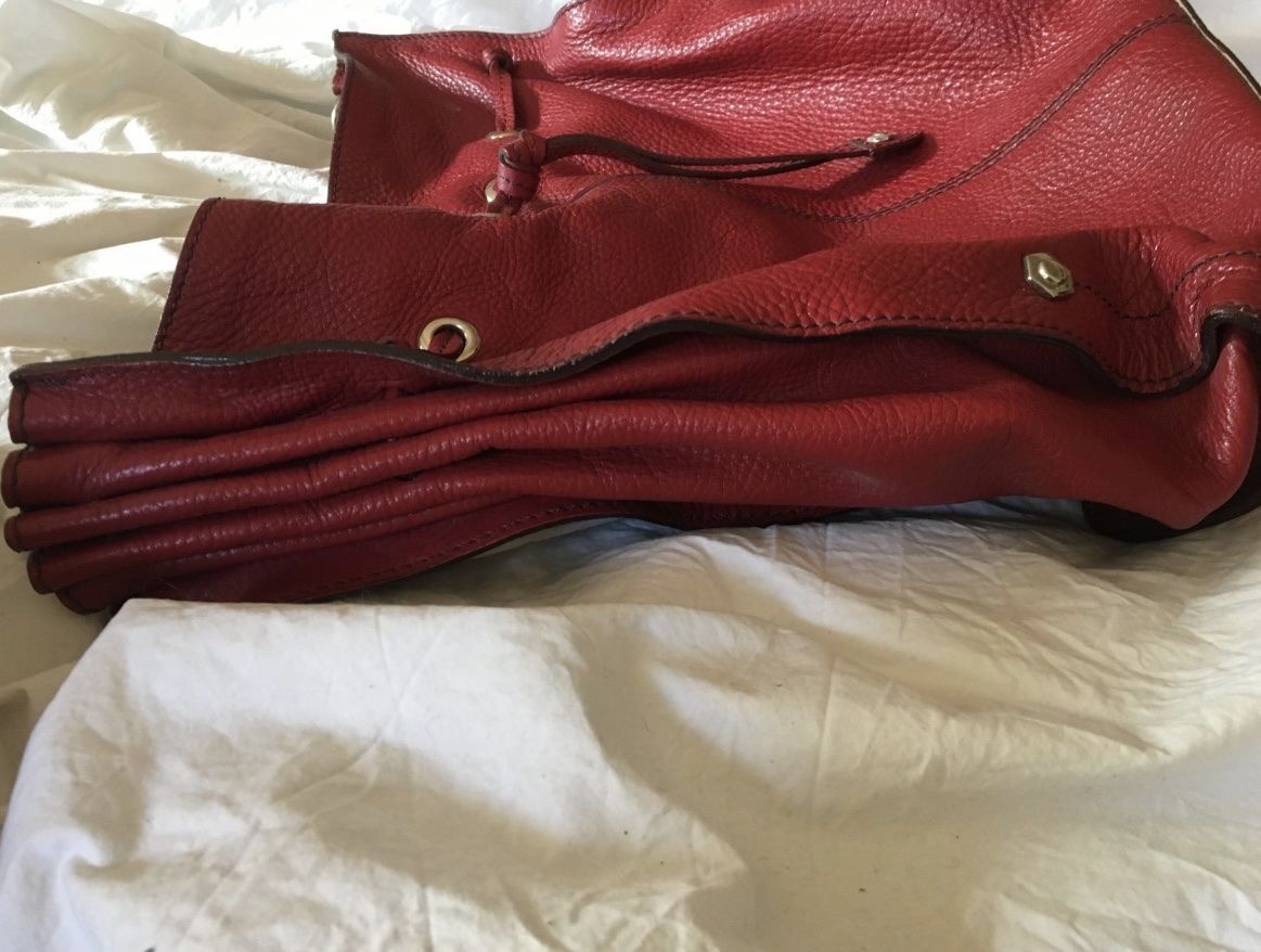 Borse: Rote Tasche Shoulderbag Echtleder Italien – Usato da Luzern venduto da jasminlmusic 2
