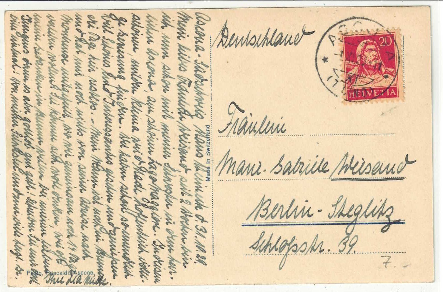 Cartoline postali: Losone - Dorfpartie – Usato da Ettingen venduto da Kartenplanet 1