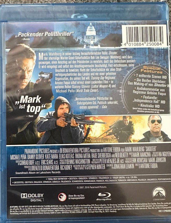 Tutti i DVDs: Shooter - Blu-ray Disc - Top Zustand! – Usato da Beringen venduto da Mantafisch1 1