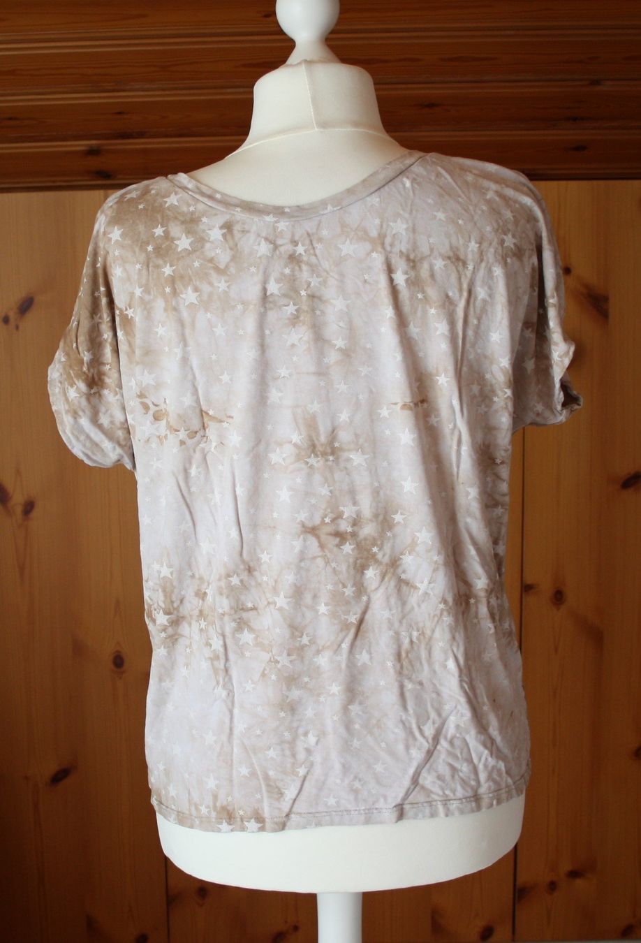 T-shirt: T - Shirt beige Gr. XL – Usato da Flüelen venduto da Diversicum-Curvy 3