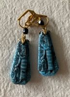 Ohrringe aus Art Deco Glas