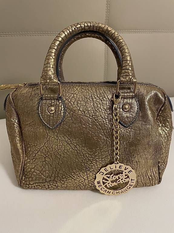 Borse da donna: Gold Leder Handtasche  – Usato da stgallen venduto da vino62