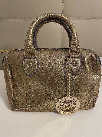 Gold Leder Handtasche 