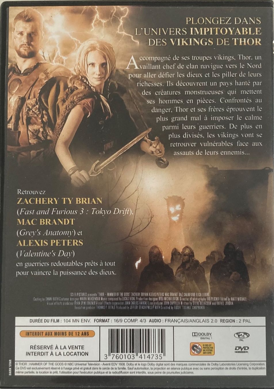 Tutti i DVDs: THOR ET LE MARTEAU DES DIEUX – Usato da Poliez-Pittet venduto da Newtown-Records 1