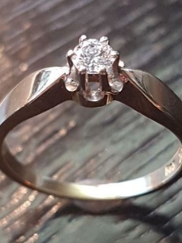 Anelli: Solitär - Verlobungsring mit 1 Brillant – Nuovo (secondo la descrizione) da Unterägeri venduto da Altgoldschmuck 9