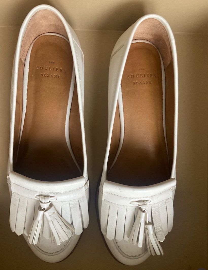 Scarpe da donna: Sézane - mocassins blancs/crème - Pointure 37 – Usato da Locarno venduto da tabe22979