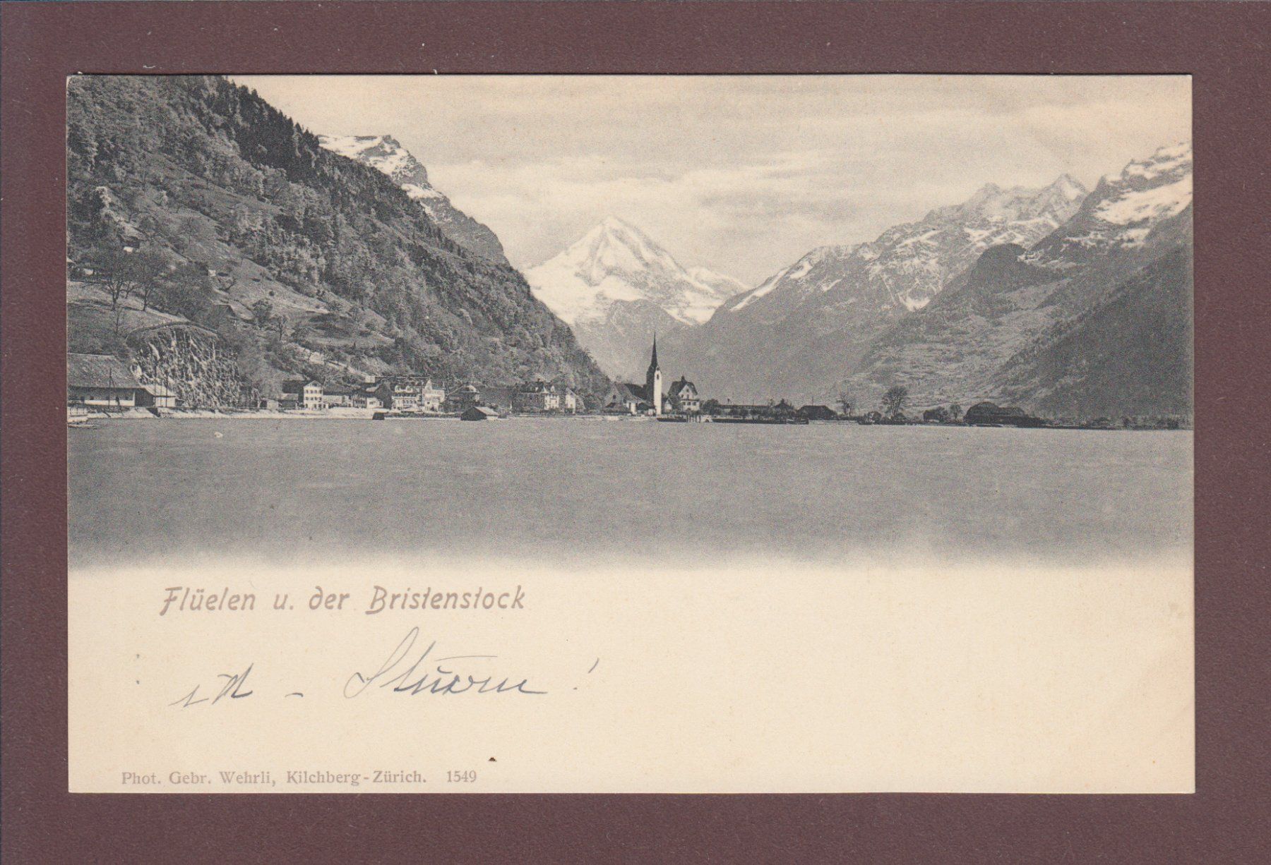 Cartoline postali: FLÜELEN - Bristenstock – Usato da Pully venduto da nicecards