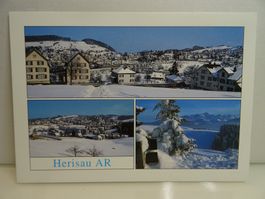 3 Bilder Herisau AR Winter Schnee Schweiz Postkarte