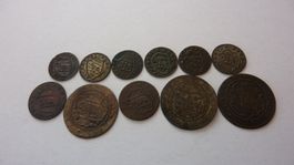 11 x Kantonalmünzen : Kanton Bern 1809 - 1839 , ss- unz.
