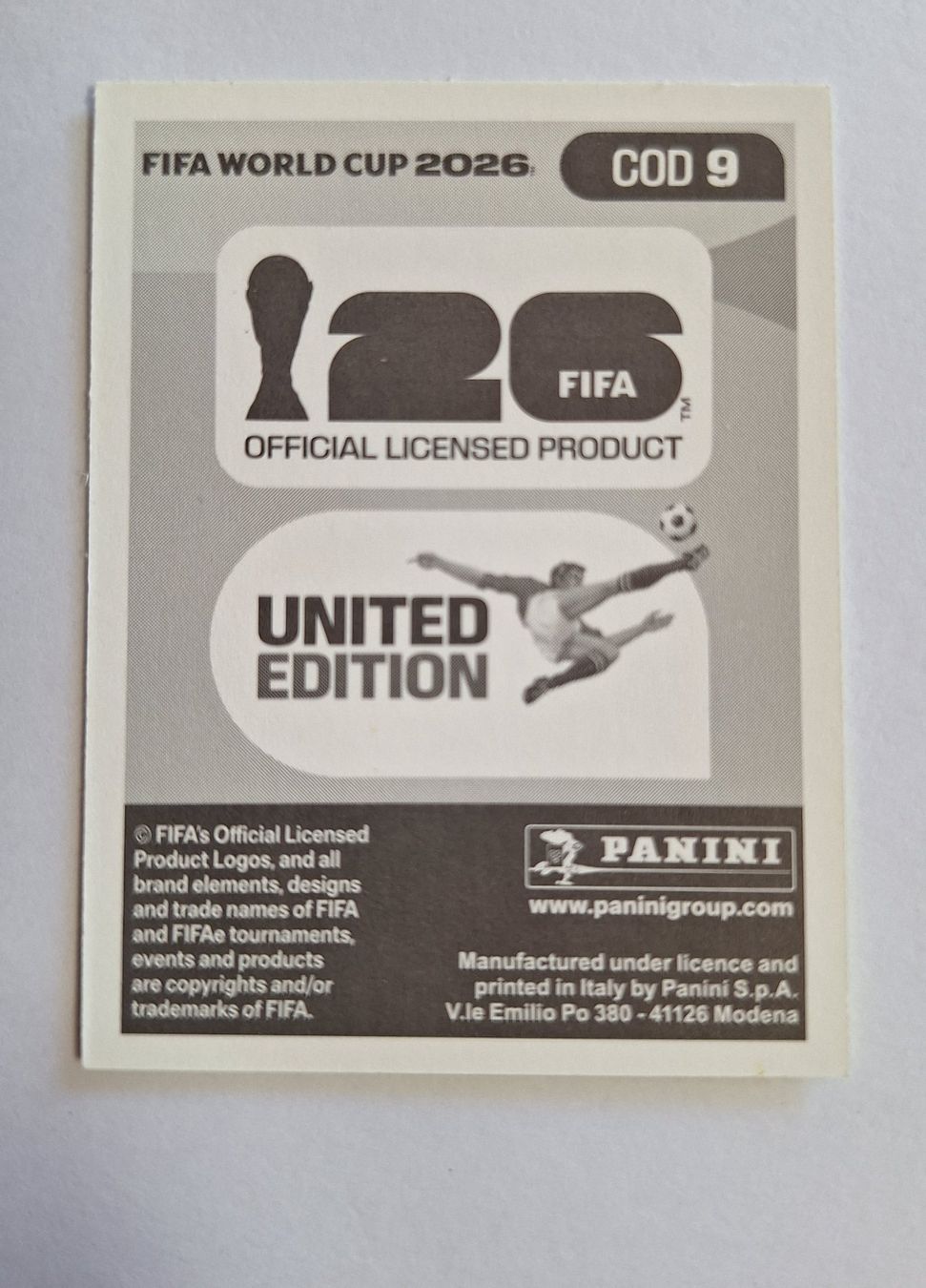 Panini Carte collezionabili: Panini Ngal'ayel Mukau COD 9 – Nuovo (secondo la descrizione) da Romanens venduto da Crocette 1