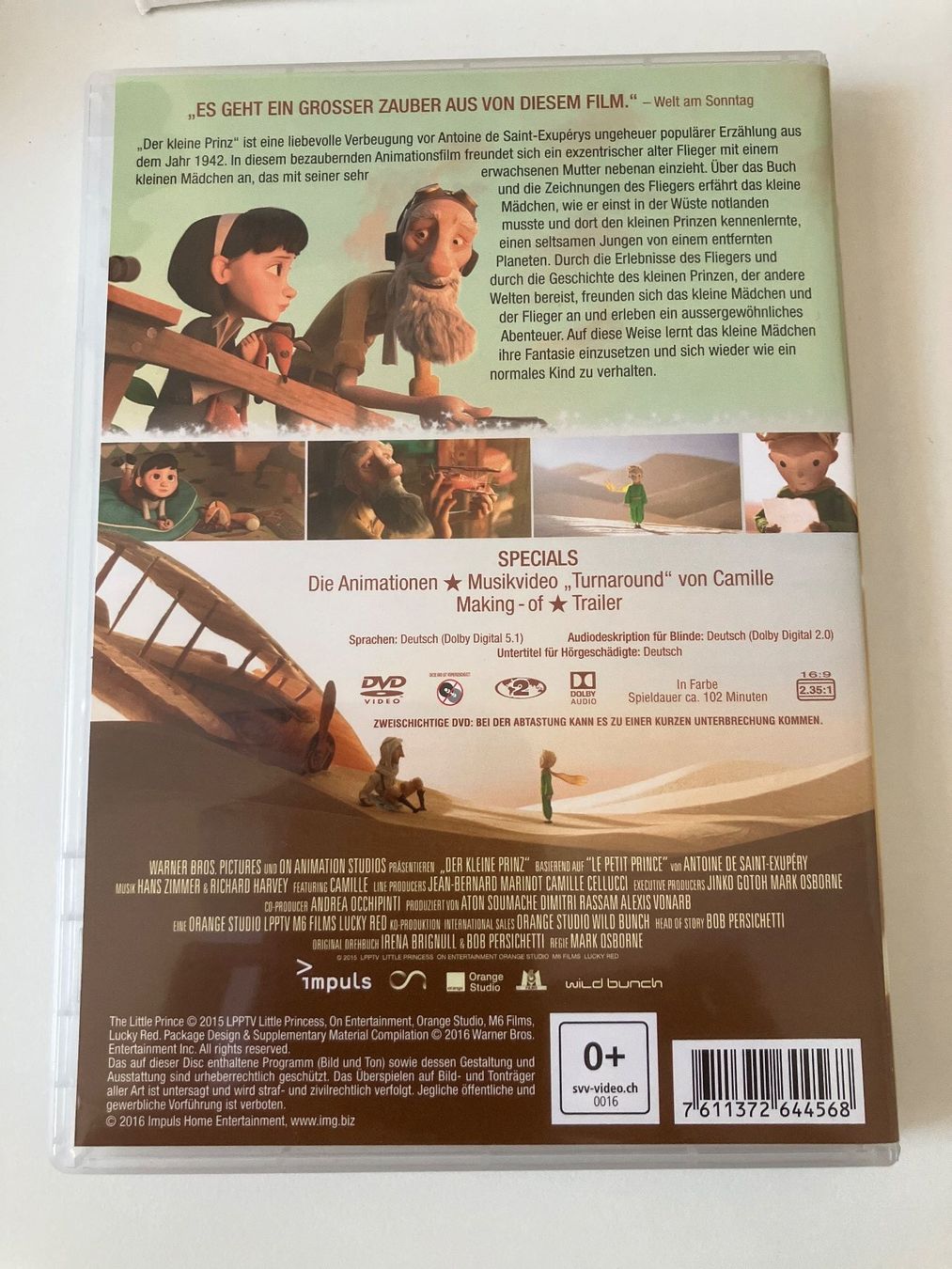Tutti i DVDs: Der kleine Prinz (DVD) – Usato da Arbon venduto da JoJoAs 1