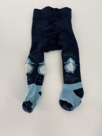Baby Strumpfhose Gr. 62/68 (0-6Mt.) Pinguin Motiv 