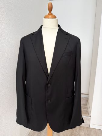 Linea Sartoriale Milano Sakko Gr. 52 Schwarz 100% Schurwolle