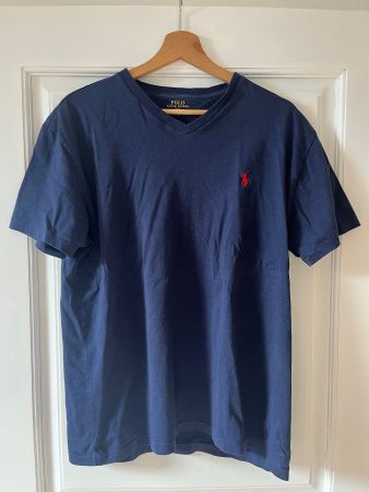 Polo Ralph Lauren T-Shirt blau, S, V-neck
