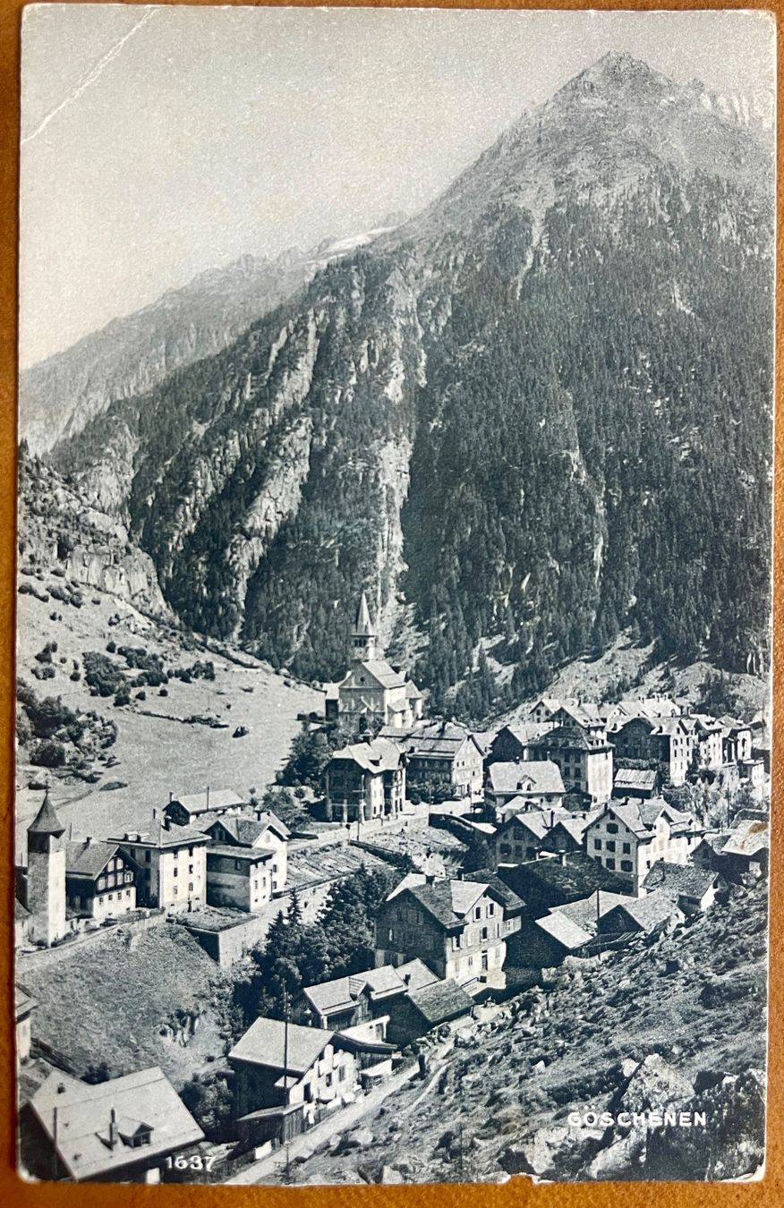 Cartoline postali: GÖSCHENEN 1923 – Usato da Lutry venduto da Ediego