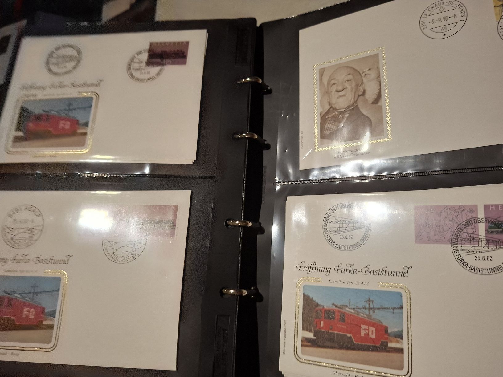 Alle Briefmarken: Dickes Album Bahnbelege  – Gebraucht aus Balgach von SIMEON27 2