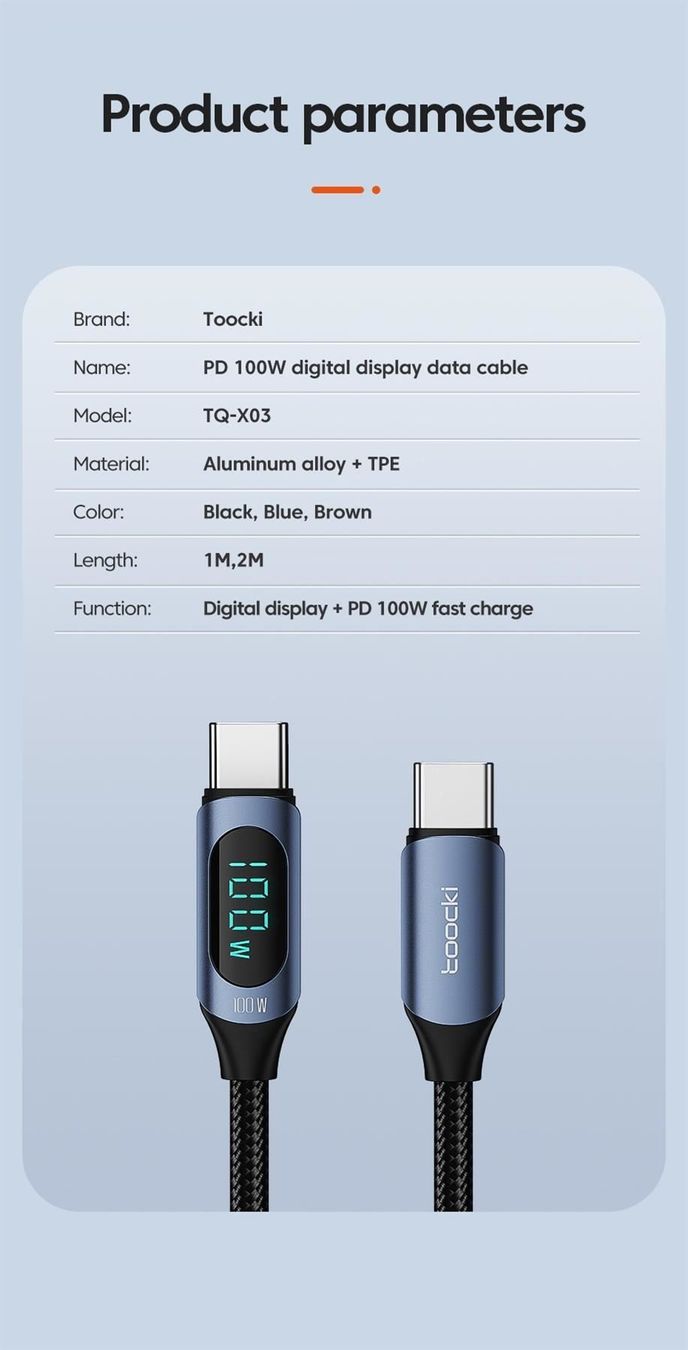 Ladegeräte: câble de recharge rapide USB 100W, 2 m – Neu und originalverpackt aus Delémont von abonprix 8