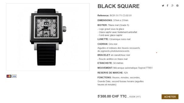 Orologi: Montre automatique Blancarré titane – Usato da Genève venduto da BruceKampbell 2