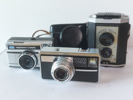 Kodak Instamatic 500 + 177x + Brownie Reflex