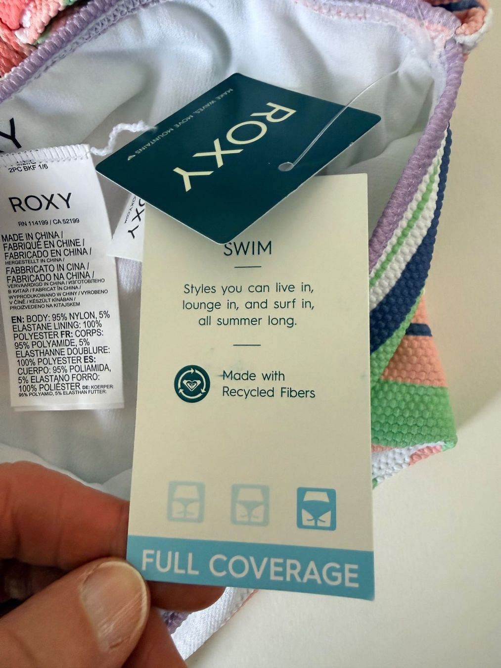 Roxy Costumi da bagno & Bikini: ROXY, Bikini-Höschen, Grösse S, Mehrfarbig – Nuovo e nell'imballaggio originale da Rudolfstetten venduto da gst_g7xl 1