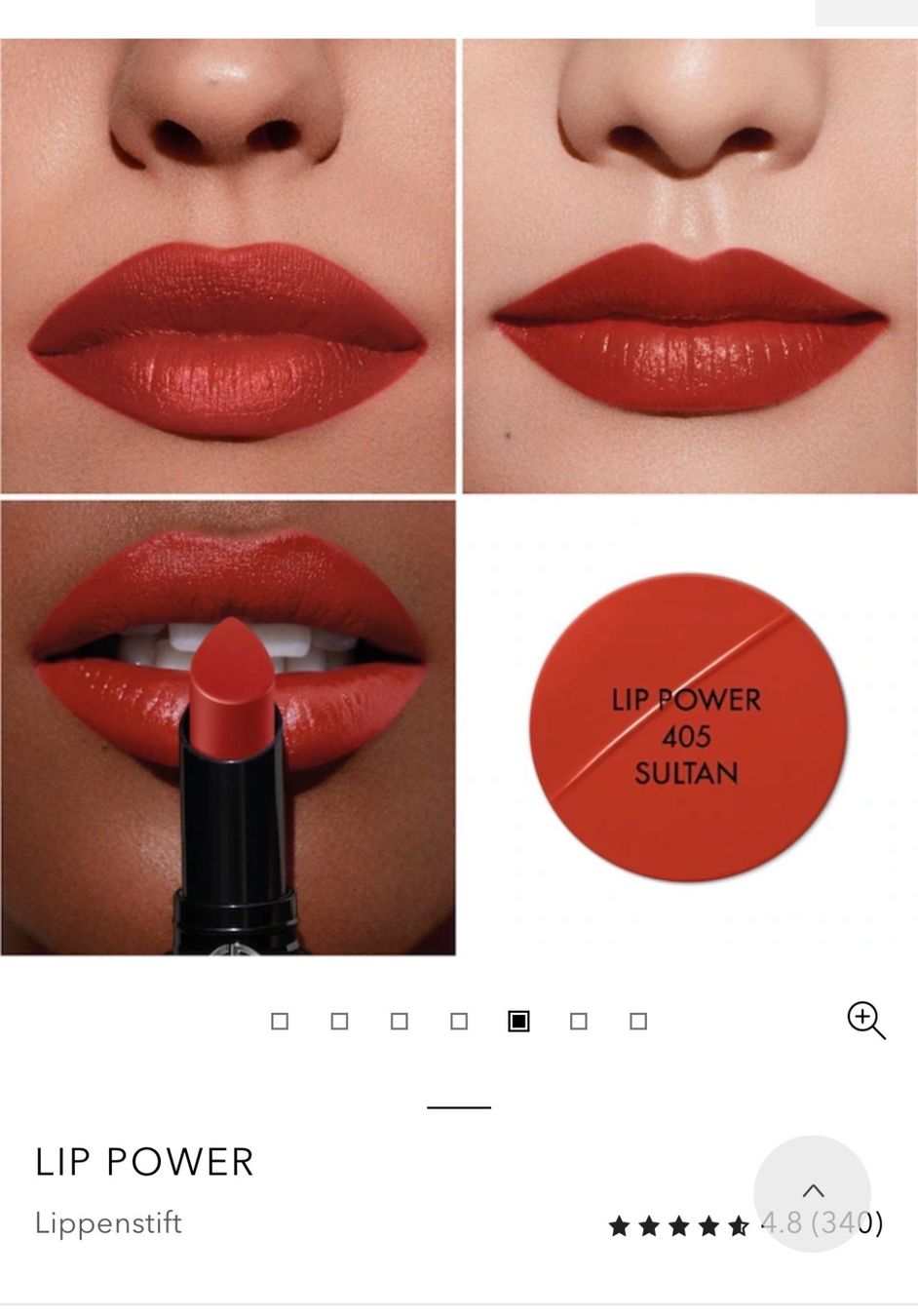 Armani Make-up: Lip Power Armani 405 neuf – Nuovo e nell'imballaggio originale da Lausanne venduto da Meganelausanne 1