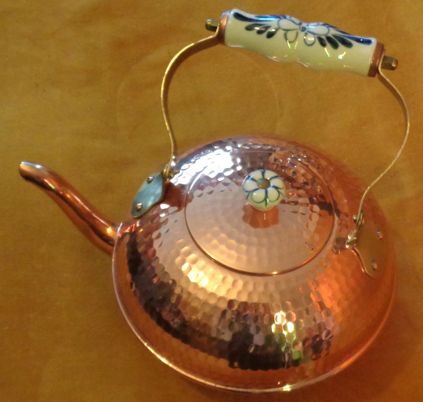 Teiere: KUPFER VINTAGE TEEKANNE MIT DECKEL – Usato da Lausanne venduto da kiliman73 3