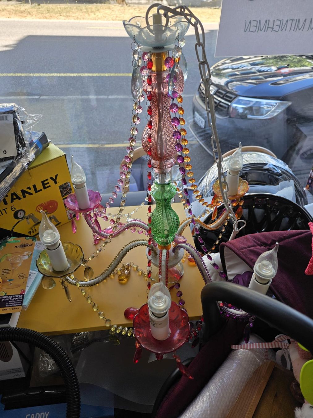Lampadari & plafoniere: Kronleucher farbig mit Steinen – Usato da Wikon venduto da Speedy_li 1