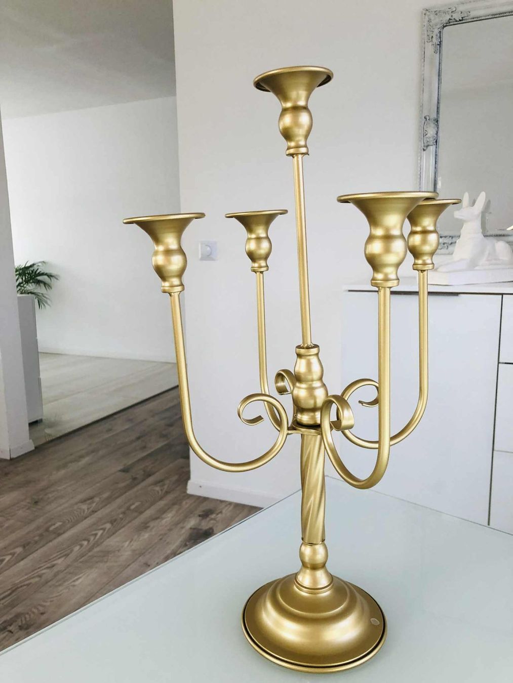 Kerzenständer: Grössere Kerzenständer 51 cm (!) goldig – Neu (gemäss Beschreibung) aus Bern von MIR-IAM 7