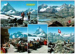 Zermatt - 5 Bild AK