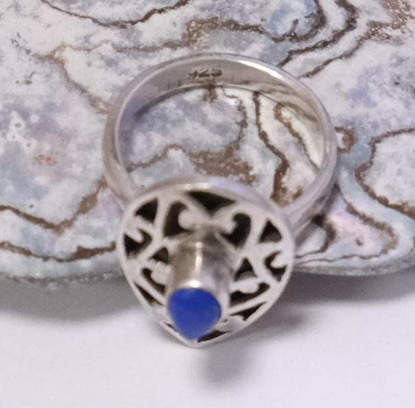 Anelli: Silberring Lapislazuli Vintage – Usato da Zürich venduto da Melody2000 5