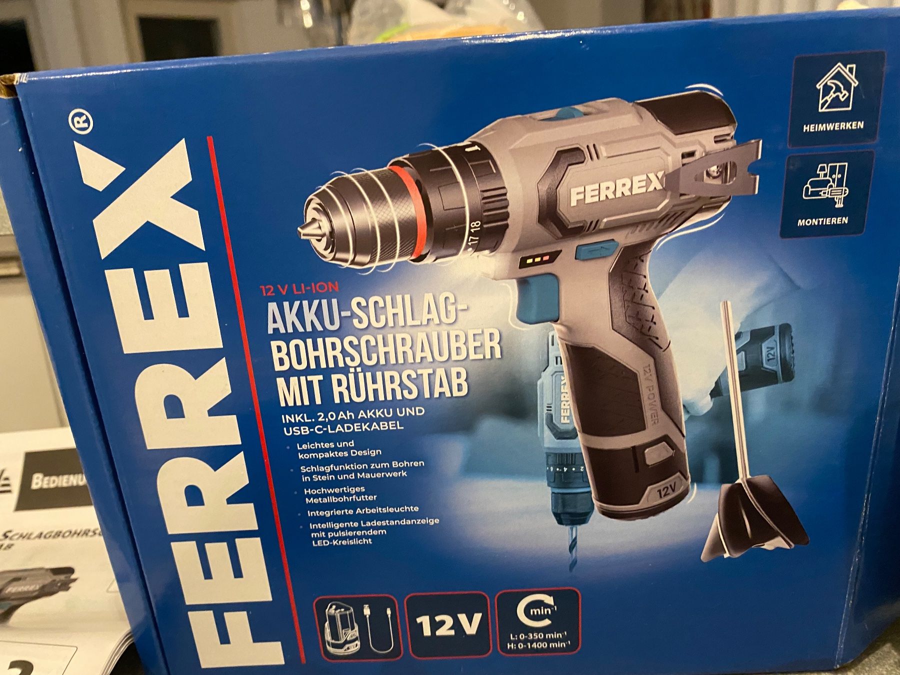 Ferrex Perceuses: Akku Bohrschrauber – Neuf avec emballage d'origine à Oberriet SG par shanis 2