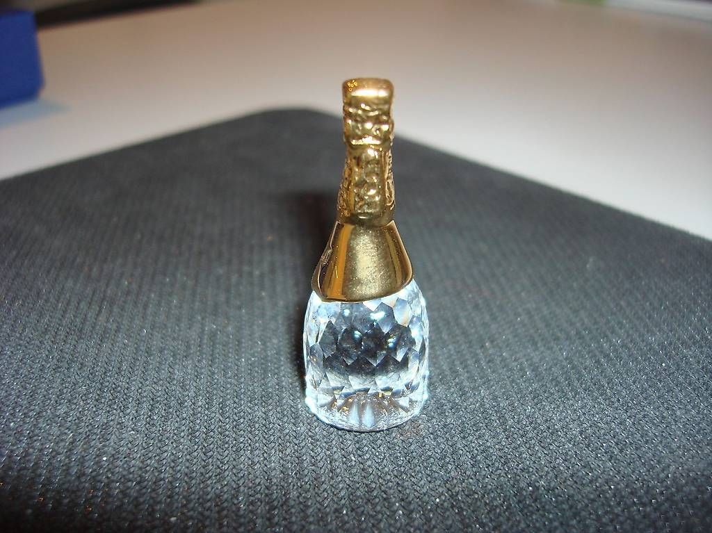 Swarovski Statuette: Swarovski Sektflasche 2003 – Usato da zeihen venduto da Racer-71 3