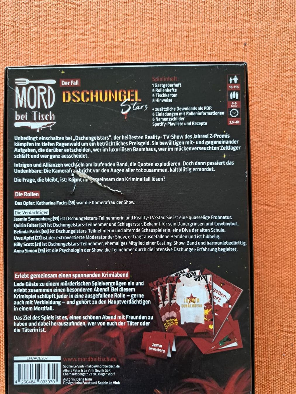 Spiele: Krimi Dinner "Dschungel Star" – Gebraucht aus Biel-Benken BL von Salomonssiegel 1