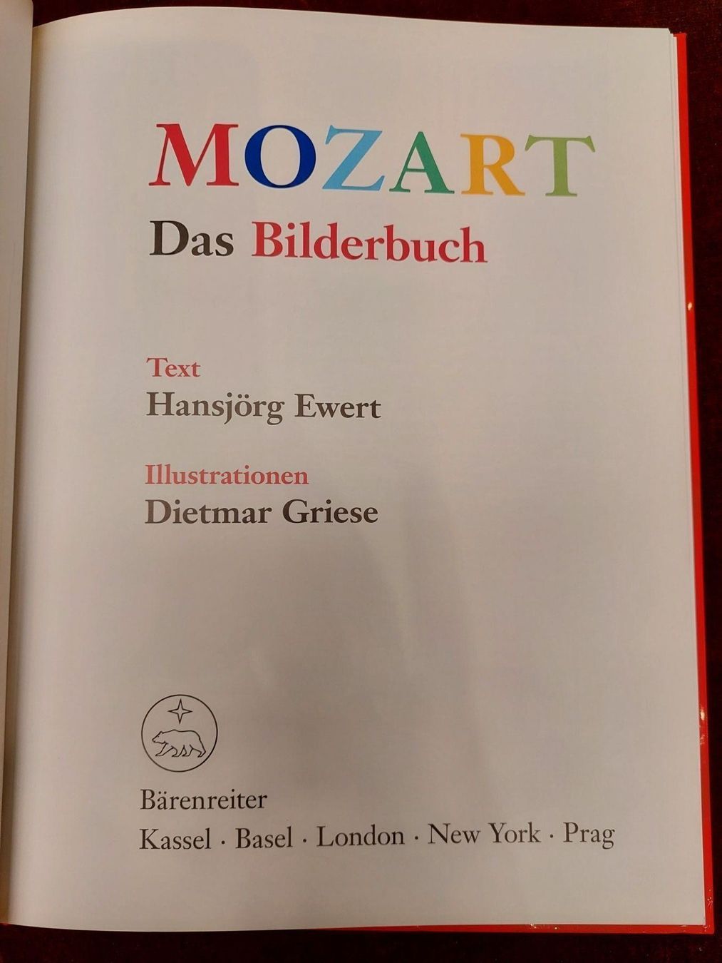 Libri: Buch  Mozart das Bilderbuch – Nuovo e nell'imballaggio originale da Davos-Platz venduto da musikhauskollegger 1