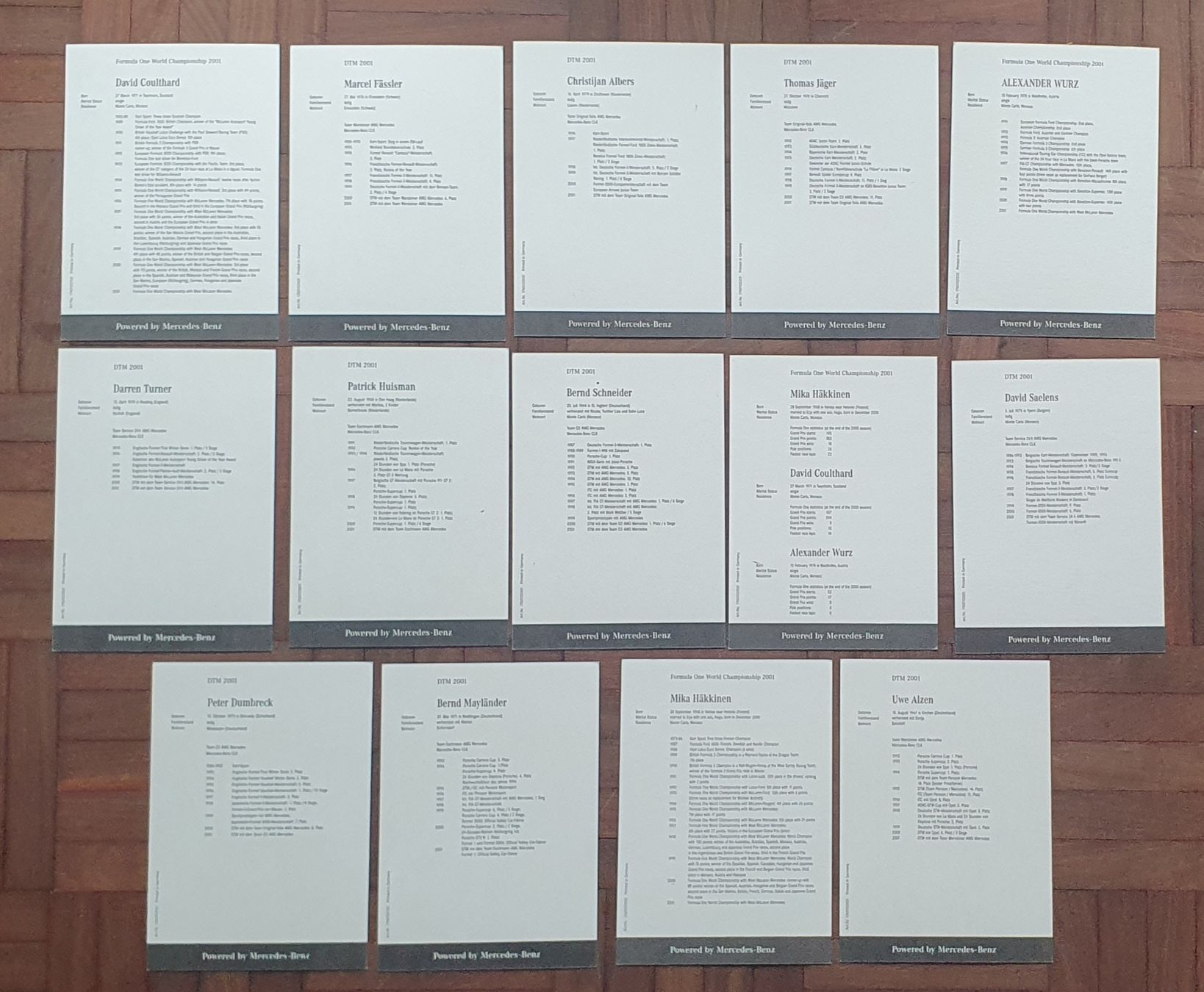 Autografi: 14 Autogrammkarten aus 2001, Formel 1 und DTM – Usato da Kreuzlingen venduto da Rschweiz1 3