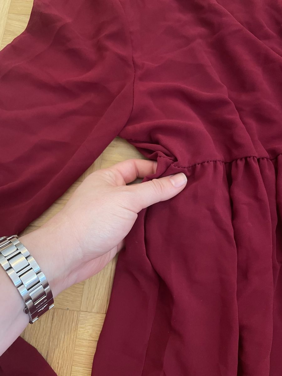 Vestiti: Kleid, bordeaux rot, Grösse S/M – Nuovo (secondo la descrizione) da Zürich venduto da Carlajimena 3