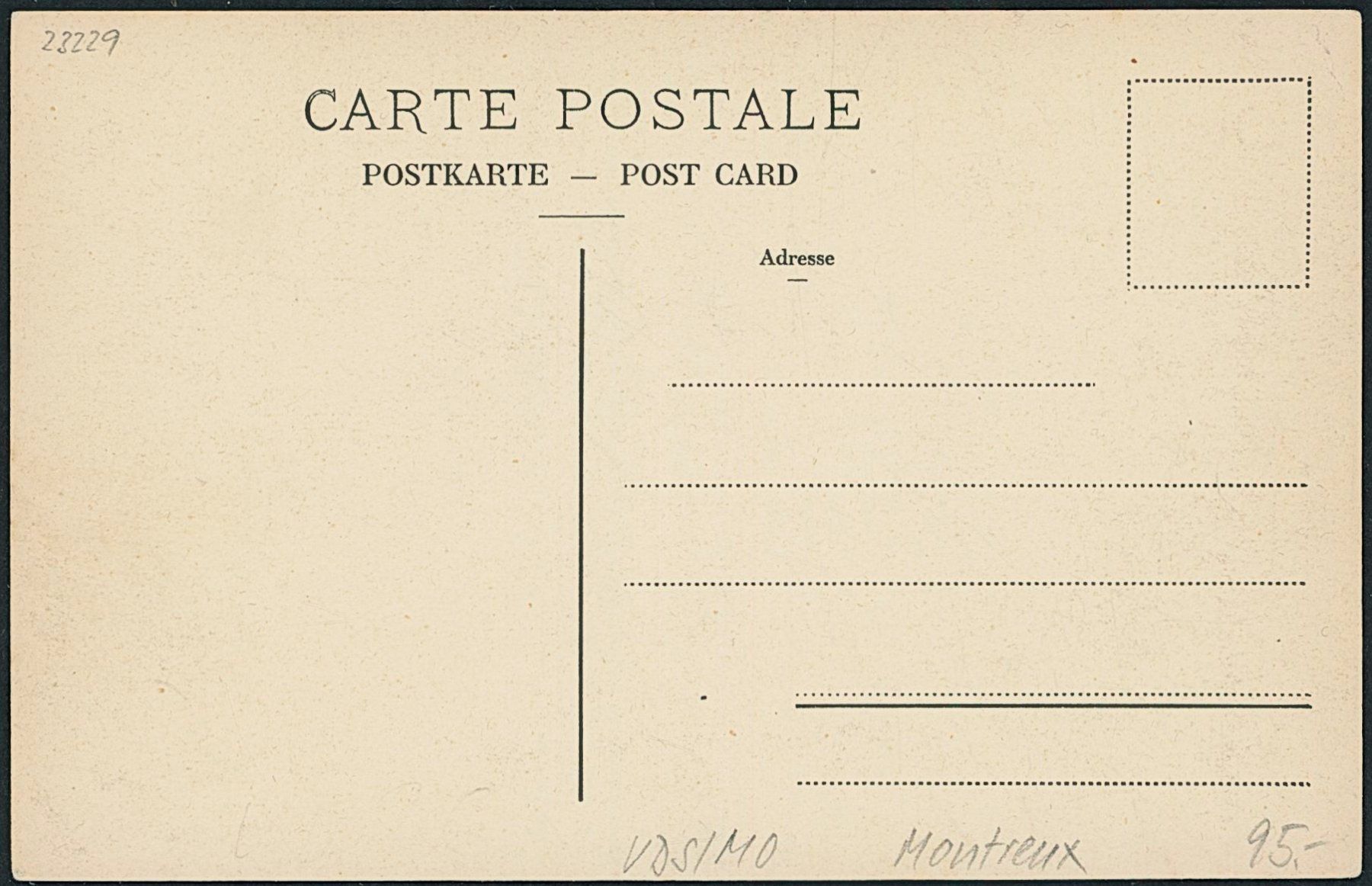 Cartoline postali: VDS Montreux – Nuovo (secondo la descrizione) da Schindellegi venduto da leecollect 1