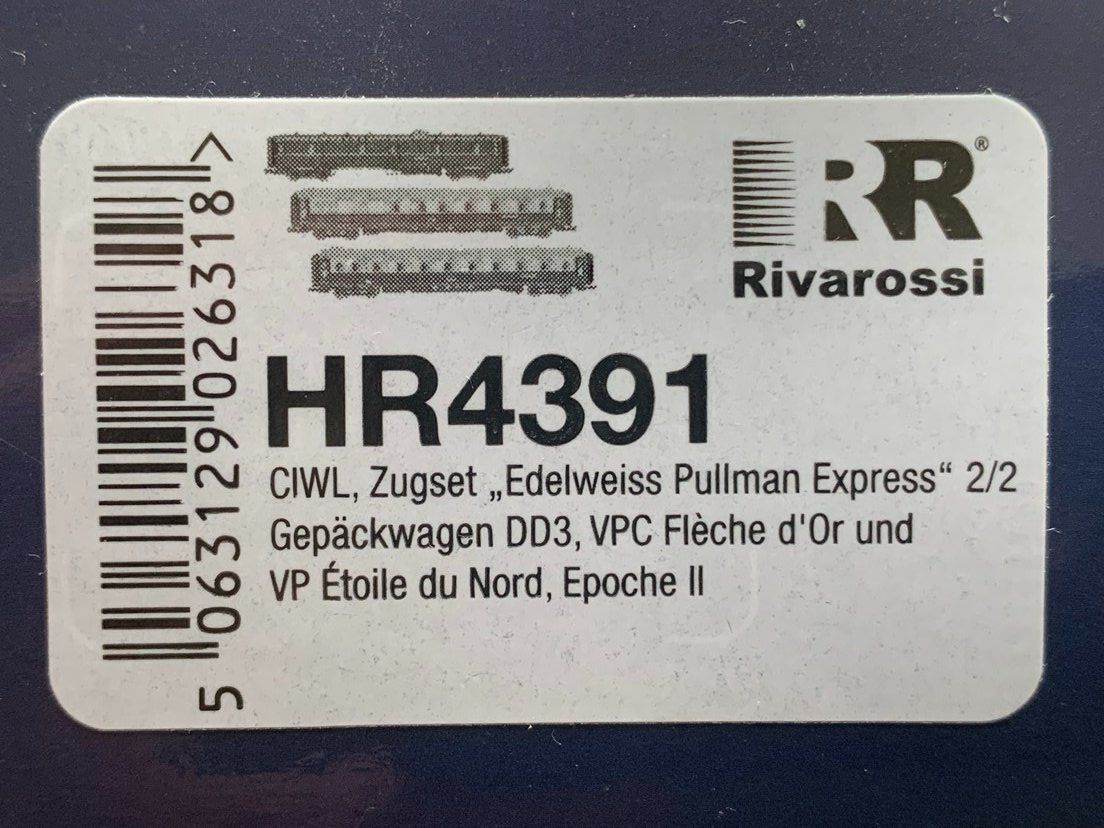 Rivarossi Modellini di ferrovie: Rivarossi HR4391, Zugset "Edelweiss Pullmann Express" Innenb – Nuovo (secondo la descrizione) da Flums venduto da finn1975 2