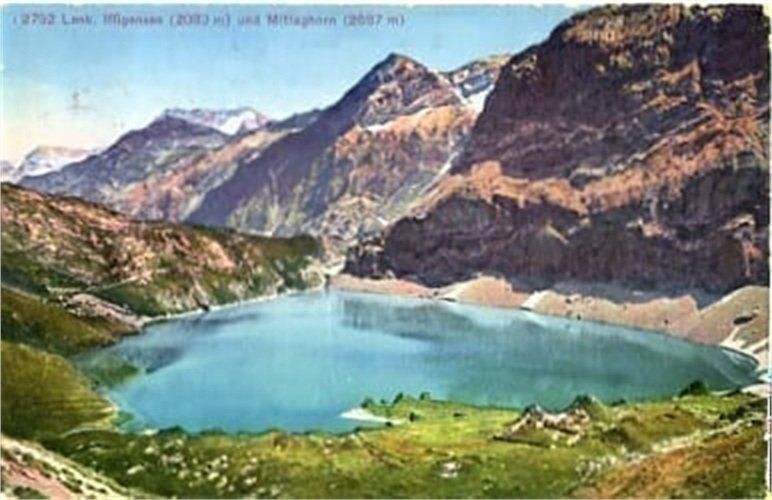 Ansichtskarten: Lenk, Iffigensee und Mittaghorn – Gebraucht aus Ottikon b.Kemptth. von Neptun1974
