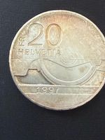 20 Fr.  Silber-Gedenkmünze 1997 – 150 Jahre Schweizer Eisenb