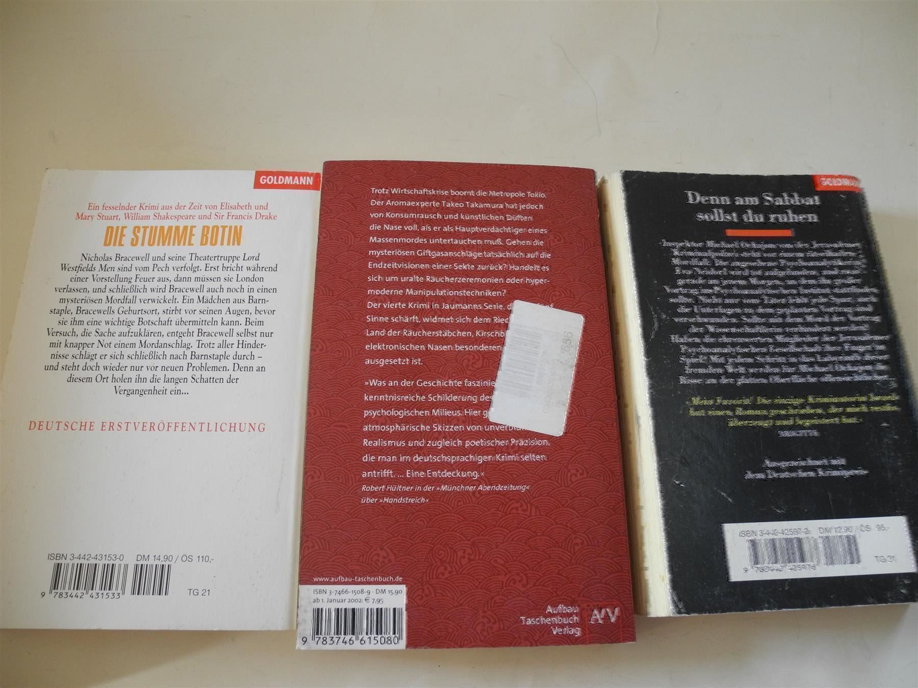 Libri: 6 Bücher, Kellermann, Marinina, Jaumann,Marston,  Nr. n70 – Usato da Kottwil venduto da Crazyrolf 4