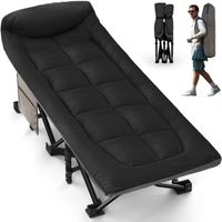 Klappbar Feldbett mit Matratze - Faltbar Campingbett