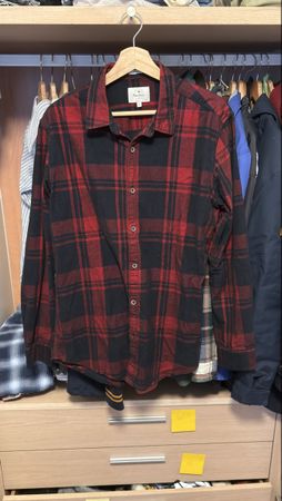 Chemise Pepe Jeans à carreaux rouge et noir taille M – neuf