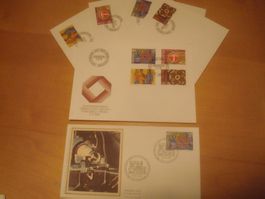 Ch 1981 FDC Serie und einzeln und Spezialbrief