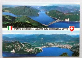 Ponte di Melide e Lugano dalla Sighignola Vetta