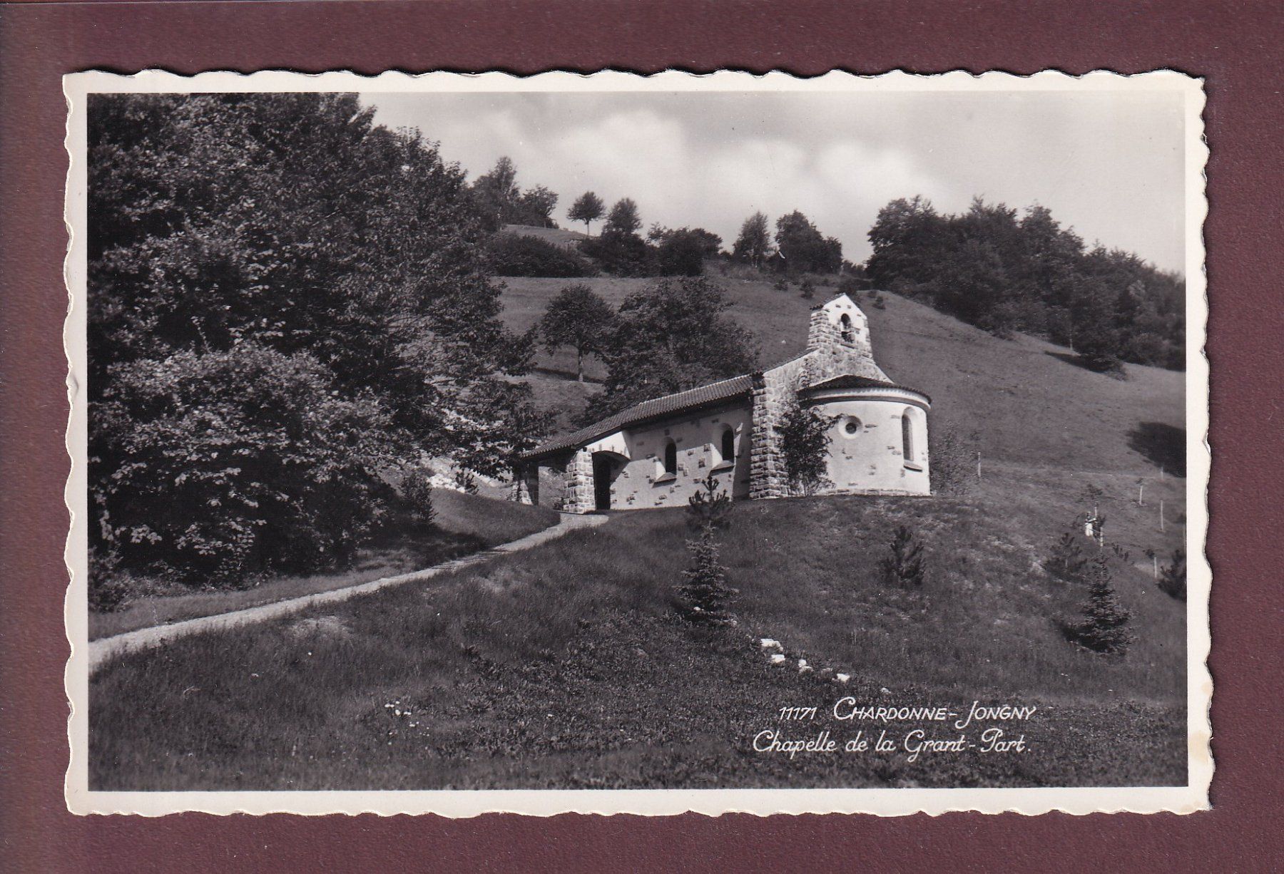Cartoline postali: CHARDONNE-JONGNY - Chapelle de la Grant-Part – Usato da Pully venduto da nicecards